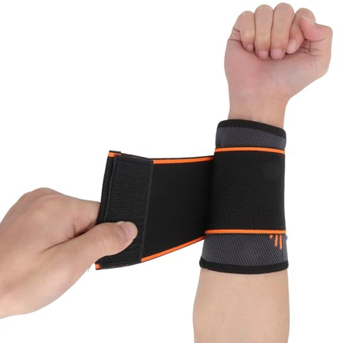 GZRXIOUS Elastiskt justerbart handledsbandage, handledsbandage med kardborreband som handledsstöd för vänster höger och handledsskydd, handledsomslag för handled, gym, arbete