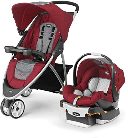 Chicco Viaro Travel System, Cranberry