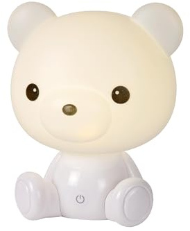 LUCIDE DODO BEAR - Tischlampe Kinderzimmer - LED 3 StepDim - 1x3W 4000K - Weiß