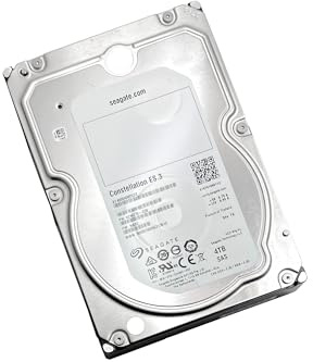 Seagate Capacidad empresarial 3.5 HDD (Constellation ES) 4TB 7200RPM 6Gbps SAS 128 MB Cache Internal Bare Drive ST4000NM0023 (renovado)
