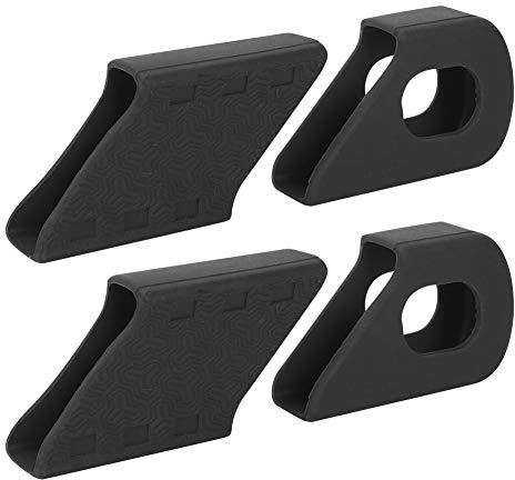 Yosoo Health Gear 4 Pcs Bicycle Crank Arm Protector, Silicone Crank Protector Mountain Bike for Preventing Scratching Road Bike