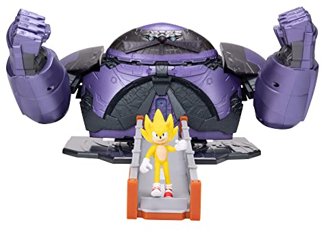 Sonic The Hedgehog- Sonic Movie Battaglia Finale Giant Eggman Robot playset Personaggi, Colore Blu, 412734, 3+ anni