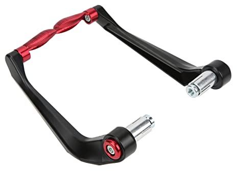 Protezione per Leve del Motociclo, 2 Pezzi Set di Protezioni per Leve del Motociclo Protezione del Manubrio della Frizione del Freno in Lega di Alluminio per Mountain Bike/auto Elettriche(rosso)