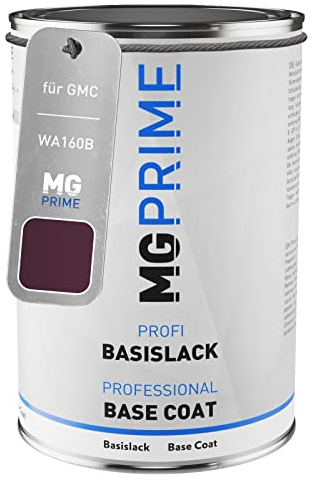 MG PRIME Peinture voiture pot prêt pour la pulvérisation pour GMC WA160B Cyclamen Metallic couche de base 1,0 litre 1000ml