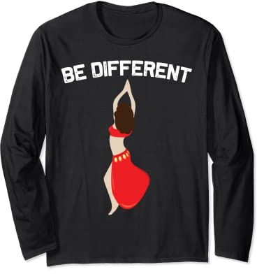 Cooler Bauchtanz für Männer und Frauen, schimmernde Tänzerin, sinnlicher Tanz Langarmshirt