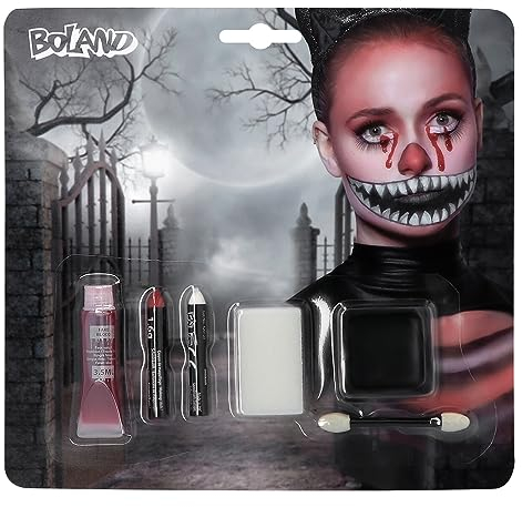 Boland - Set da trucco per bambini e adulti, set da trucco multipezzo per la festa di Halloween, ideale per costumi horror