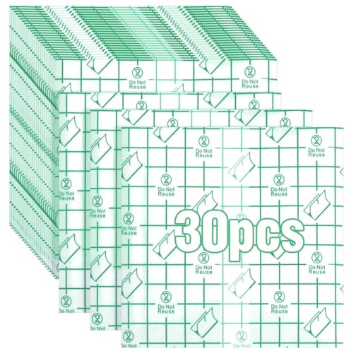 VBKITW 30pcs Benda Trasparente Impermeabile, 10cm*10m Cerotti Elastici di Fissaggio, Cerotti Impermeabili per Doccia Benda Pellicola Trasparente per Tatuaggi Protezione