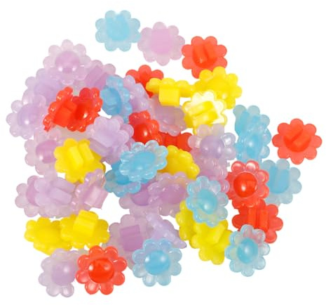 Happyyami Bike Spoke Clips 50Pcs Colorful Bicycle Wheel Decorations Small Spoke Beads Easy Install Bike Accessories for Kids Bikes