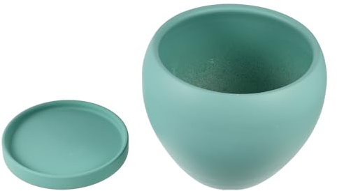 PHENOFICE Keramik-blumentopf Mit Untersetzer Für Haushalt Dekorativer Pflanztopf Für Innenbereich Moderner Blumentopf Für Bücherregale Und Balkon