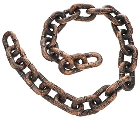 GETAJGHSD Halloween Deko Ketten Kunststoff Fake Chain Für Kostümparty Cosplay-zubehör Und Halloween-Dekoration Lange Kettenglieder Für Gruseldesigns Und Schaurige