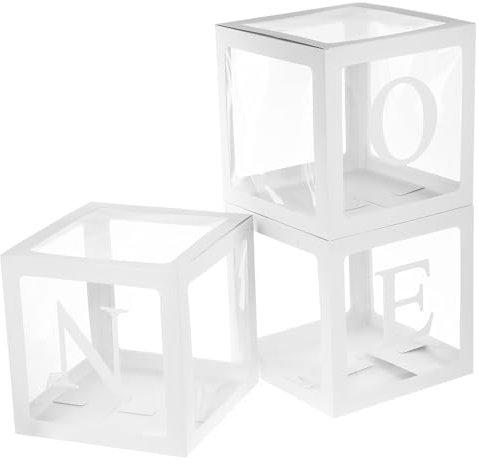 Vaguelly Hergestellt Aus Hochwertigem Papier Geburtstagsballonboxen Mit Babyparty-thema 1 Set Dekorative Boxen