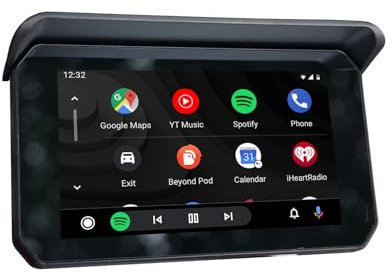 LMYSLCDW Motorradschirm Carplay für Yamaha YZF-R6 Standard 1999-2020,Tragbares Touchscreen-GPS-Navigationssystem Moto-Bildschirm Innenausstattung