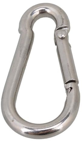 Zymjzbetic Karabinerhaken 1 Stück 304 316 Edelstahl Karabiner Karabiner Karabinerhaken Federschnalle Schlüsselanhänger M4 M5 M6 M7 M8 M9 M10 M11 M12 M14(M4 x 40mm,304 Stainless Steel)