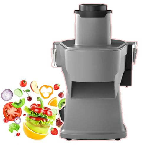 DEEguess Cortadora De Verduras EléCtrica, Cortadora De Alimentos Multifuncional 2 En 1, Tritura, Corta En Cubos Y Porciona, Adecuada para Uso Comercial Y DoméStico