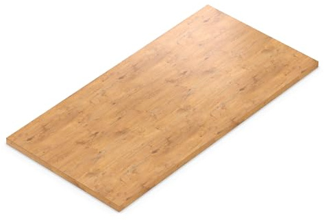 AUPROTEC Tischplatte 28mm Pale Lancelot Oak 120x50 cm I Spanplatte mit 1mm ABS Kante & PU-Verleimung I melaminharzbeschichtet I elegant & wasserabweisend