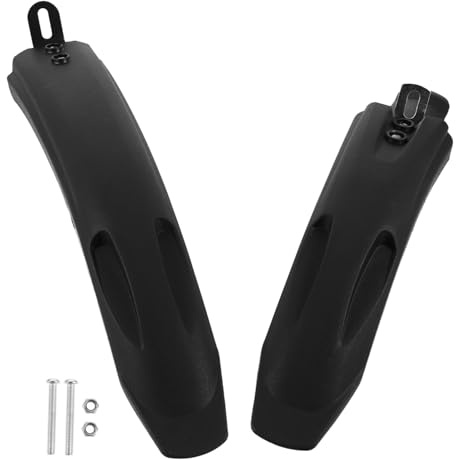 STOBAZA 2 Stück Fahrrad Schutzblech Hinterrad Spritzwasserschutz Robust Material Fahrrad Kotflügel Mountainbike Steckschutzblech Einfach zu Montieren Zubehör Zufällige Zufällige Farbe
