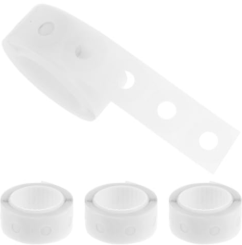 POPETPOP Pegatinas de Refuerzo Transparentes para Agujeros de Papel 250 Unidades en Caja Diámetro 6 MM Adhesivas para Reparación Rápida de Carpetas y Documentos Uso en Oficina Aula y