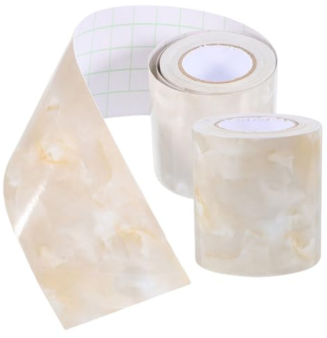 Zerodeko Battiscopa Autoadesivo in PVC Marmo 5 CM X 5 M Modanatura Decorativa da Parete Staccabile e Attaccabile Striscia Adesiva per Pareti Resistente a Umidità per Camera Balcone e