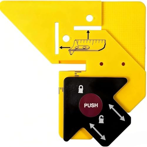 Trim Carpentry Aid, Precision Measuring & Miter Marking Tool for Door and Window Casing & Baseboards