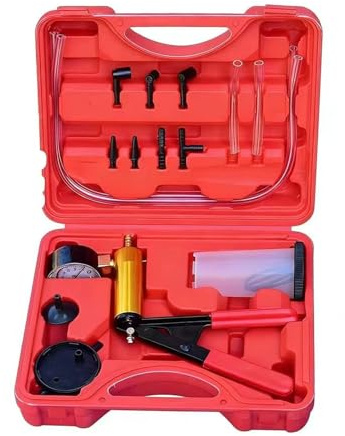 dzqad Bomba Vacío Manual | Set Bomba Extractora Manómetro Vacío Y Probador Presión - Extractor para Cambio de y Líquido de Frenos,para Coche Taller Mecánico Garaje y Mantenimiento Hogar