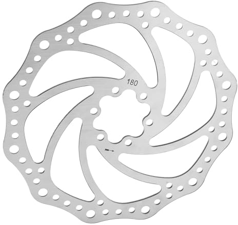 Picysa Mountainbike-skivbromsrotor Hållbart Stål Effektiv Värmeavledning för Mountainbikes och Landsvägscyklar 6-hålsdesign (180 mm)