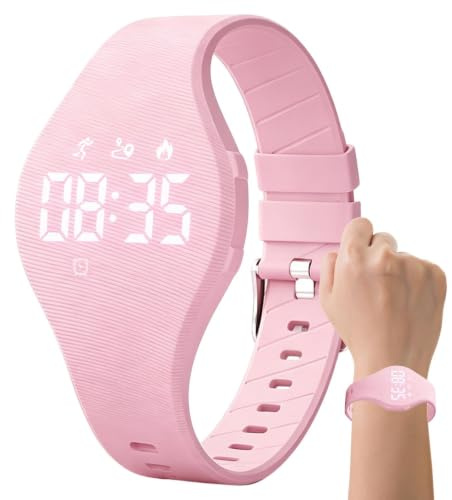 Reloj De Seguimiento De Fitness para Niños Banda Impermeable con Monitor | Reloj Inteligente de Muñeca para Adolescentes Jóvenes Chicas Chicos Estudiantes Natación Ciclismo Balon