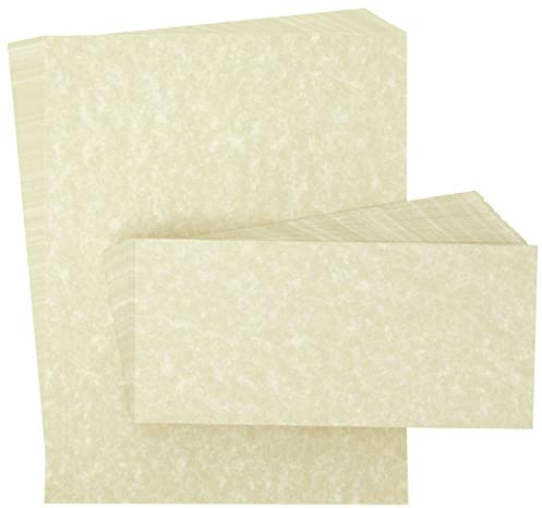 Best Paper Greetings Stationery Paper & Envelopes Set - 96-Pack, 8.5 x 11 Inch, Cream Textured - Letter Writing Paper for Love Letters & Invitations