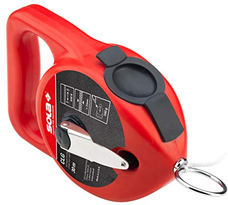 SOLA Schlagschnur CLG mit 30 Meter Markierschnur für einfaches markieren I extra großes und robustes Gehäuse I Schlagschnurgerät mit großer Einfüllöffnung