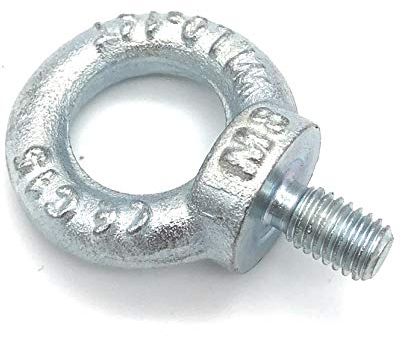 Ringschraube galvanisch Verzinkt C15 - M8 - Traglast: 140kg - 5 Stück - [ Größe Wählbar ] Kranöse Zurröse Ösenschraube Augenschraube Augenbolzen Ringbolzen ähnl. DIN 580 (M8)