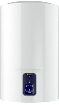 Ariston Lydos Eco Blu - Termo Eléctrico 100L, Calentador de Agua Eléctrico 100 Litros Vertical Función ECO-EVO y Regulación Externa 47x45x88,5 Fabricado para Instalación en España