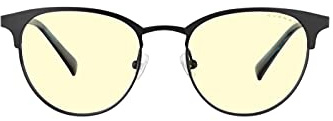 Gunnar Gaming and Computer Eyewear - Apex, Frame Colour: Onyx Navy, Lens Tint: Amber (Blocks 65% Blue Light & 100% UV Light) - Blue Light Blocking Glasses - Patented lens,