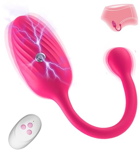 Analvibrator Prostata Stimulator Silikon mit Fernbedienung Analplug mit 3 Stromschlag und 10 vibrationsmodi, Electric Shock Vibratoren Anal Plug Stimulator Sexspielzeug für Männer, Frauen(A)