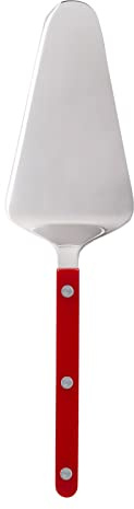 Sabre Paris | Pelle à tarte 26cm Bistrot couleur Bordeau. Couvert en Acier Inoxydable. Idéale pour servir toutes vos pâtisseries, tartes sucrées ou salées.