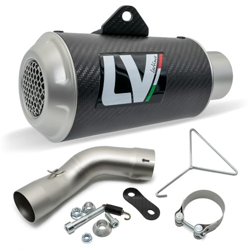 Endschalldämpfer LeoVince SLIP-ON SBK LV-10, Carbon, Edelstahl Kappe, mit Zulassung für Kawasaki Z 900 / A2
