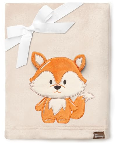 Be Mammy Warme Kuscheldecke Babydecke Blanket Baby Geschenk BE20-168 (Beige - Fuchs)