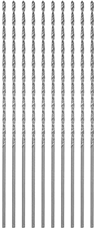 QUARKZMAN 10 Stk Extra Lange Spiralbohrer 1.5mm HSS Bohrspitze mit Schnellstahl Gerade Schaft Bohrkronen 100mm Länge für Metall Holzwork Plastik Alulegierung
