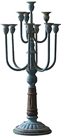 HEXEH Kerzenhalterhalter Retro Zehn Kopf Schmiedeeisernen Kerzenhalter Home Restaurant Schmuck Kreative Romantische Kerzenhalter Stand Bankett Hochzeit Tischdekoration Kandelaber