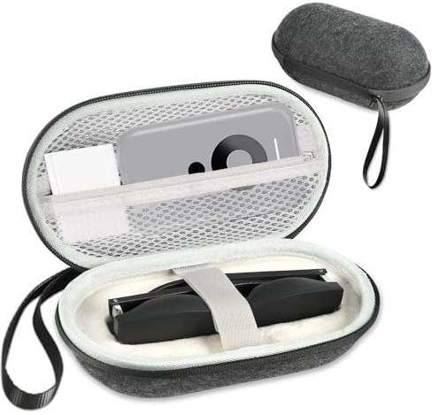SARLAR Tragetasche kompatibel mit XREAL Air/Air 2 Pro und Rokid Air/Max AR-Brillen und Zubehör, Harte Smart-Brillenetui für Beam und TV-Box, Reise- und Heimaufbewahrung (schwarz)