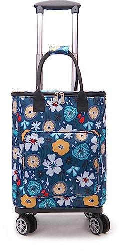 Kühlbox mit Rädern, 28 l, tragbare Kühltasche auf Rollen, idealer Picknickwagen für Veranstaltungen im Freien, isolierte Kühlbox mit Rollen