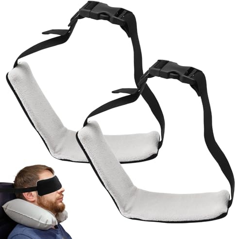 APOMOONS 2 PCS Nackenstützkissen, Reisekissen Flugzeug Kissen Kopfstütze Auto, Nackenstütze Flugzeug Schlafkissen Flugzeug Pillows for Sleeping für Autos Flugzeugen Arbeitsplatz（Schwarz