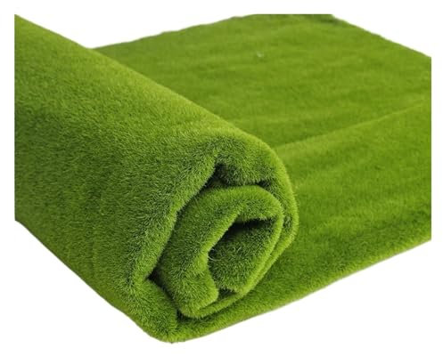 QPHRYBMW Kunstrasen 100X100 cm Mini Künstliche Moos Rasen Rasen Wand Grüne Pflanze DIY Simulation Gras Bord Garten Landschaft Dekor Moos puppenhaus Kunstrasen Outdoor(Color-1)