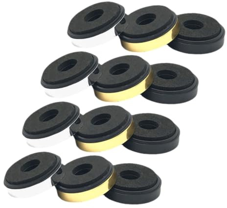 OSALADI Speaker Isolation Feet Speaker Vibration Absorber 12Pcs High-Density Foam Pads for Hifi Audio Equipment Anti-Vibration Base Mat for Amplifier Subwoofer Turntable Home Studio Use