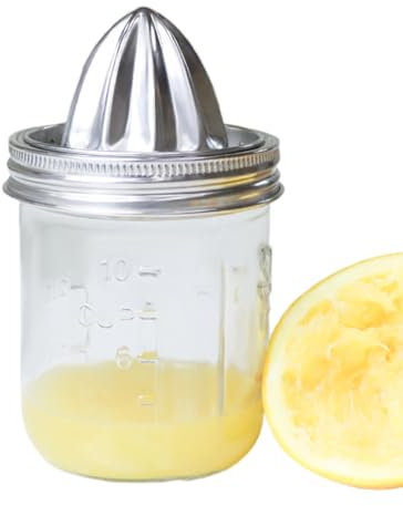 Alesatore Estrattore di Succo Coperchio - Spremiagrumi Colino | In Acciaio Inox Estrattore di Succo Vetro Domestico Manuale Copertura Spremiagrumi Copertura per Bicchieri & Tazze Vetro Domestico