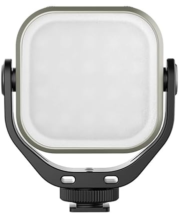 Ulanzi VL66 RGB Multi Color LED-videolampa – lampa för kamera, smartphone, surfplatta och andra – vitt/gult ljus och 360 färger – lutbar – med integrerat 2 000 mAh batteri – svart