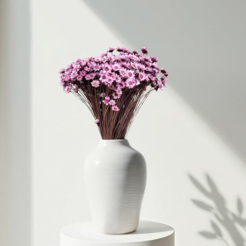 Lykke & You konservierte Glixia; Schleierkraut getrocknet; natürliche Trockenblumen; Trockenblumenstrauß für Homedeko, Tischdeko, Hochzeitsdeko, Wohnzimmerdeko & Geschenk; echt (Rosa)