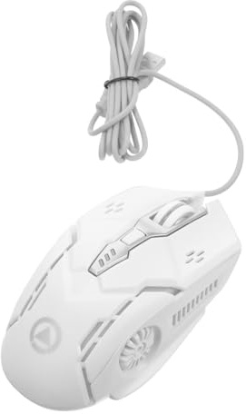 Tofficu Mouse USB Silenzioso Illuminato per Gaming Mouse Cablato Ergonomico con Pulsanti Programmabili e Retroilluminazione LED per Laptop e Computer per Giocatori che Desiderano