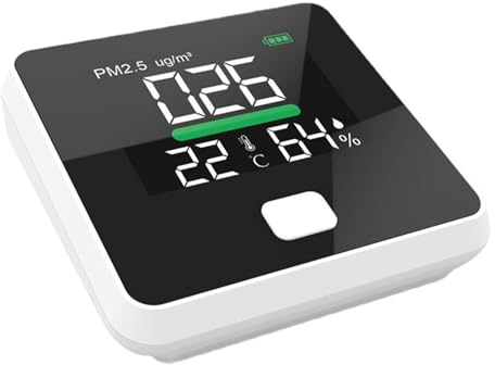 Air Quality Detector - Intelligent Data Logger, Real-Time Scanner, Portable Emission Checker | Environment Testing Gadget, Chemicales Level Reader, Ambient Toxin Measurer, User-Friendly Quality Meter