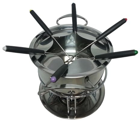 Sharplace Pentola per Fonduta di Formaggio, Set per Fonduta di, Dessert, Cioccolato, Formaggio, Robusta, Portatile