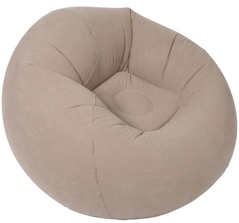 OFFSCH Divano Gonfiabile a Sacco Portatile da Esterno Superficie Floccata Antiscivolo Poltrona Gonfiabile per Adulti per Campeggio Barbecue e Relax All’Aperto Comoda e Stabile