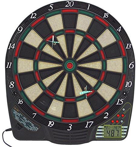 Best Sporting Dartscheibe elektronisch Chester 2 I elektronische Dartscheibe mit LCD-Anzeige I E-Dartscheibe mit 6 Dartpfeilen & Ersatzspitzen I hochwertiger Dartautomat für 4 Spieler